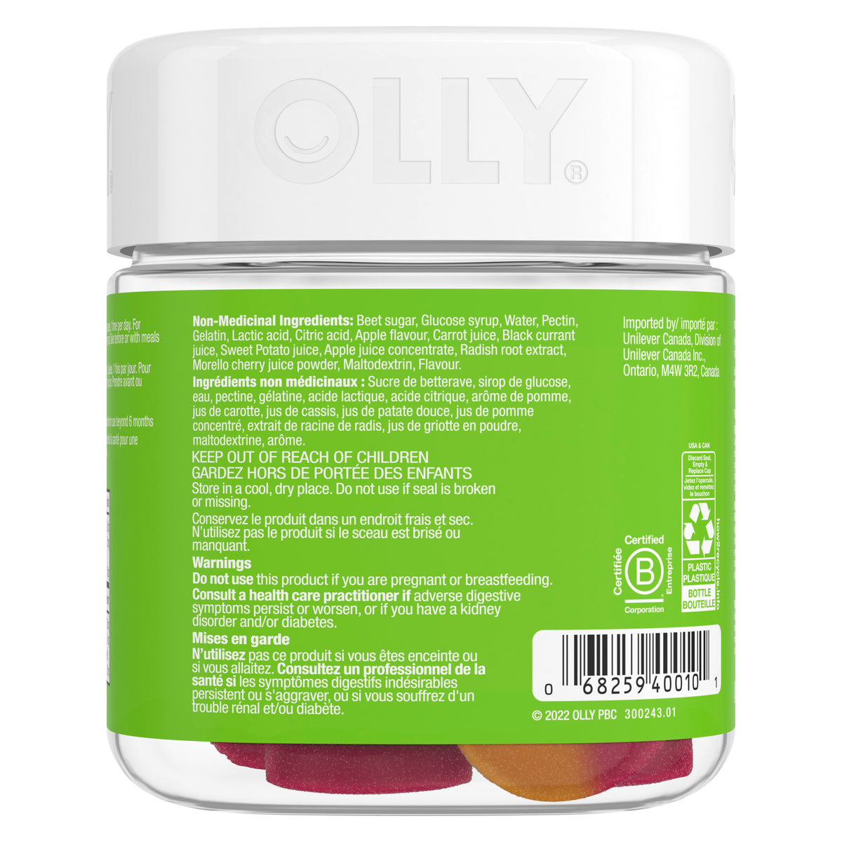Anneaux gommeux pour le métabolisme OLLY®