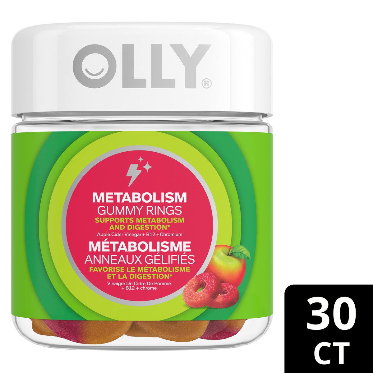 Anneaux gommeux pour le métabolisme OLLY®