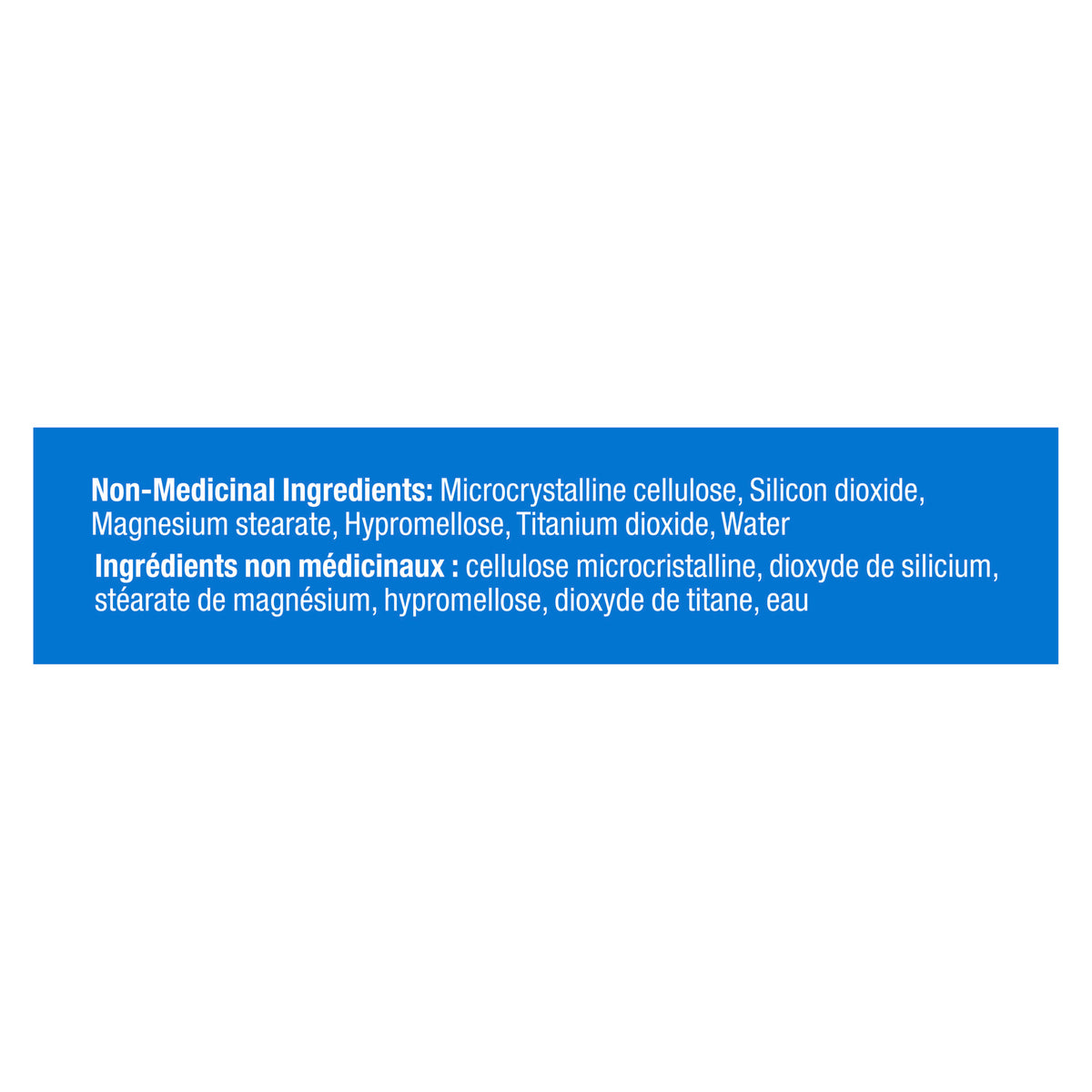 An image showing the ingredient label as it appears on the OLLY® Lovin’ Libido Supplement Capsules product packaging.