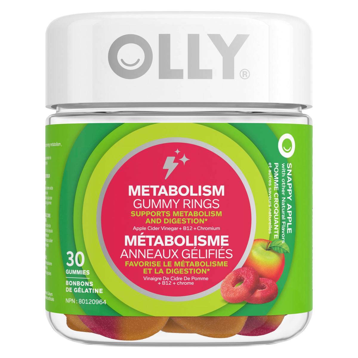 Anneaux gommeux pour le métabolisme OLLY®